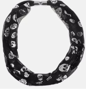 Scarf Gold Skulls B/W Asst