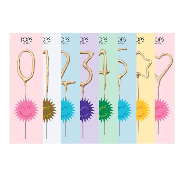 Mini Sparkler Gold Number 3