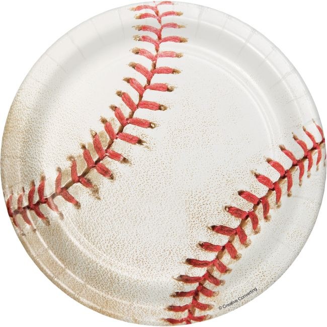 Sports Fan Baseball 7in Plates
