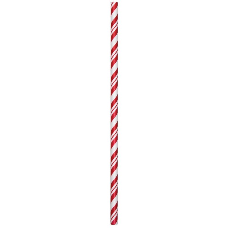 Straws Paper Classic Red