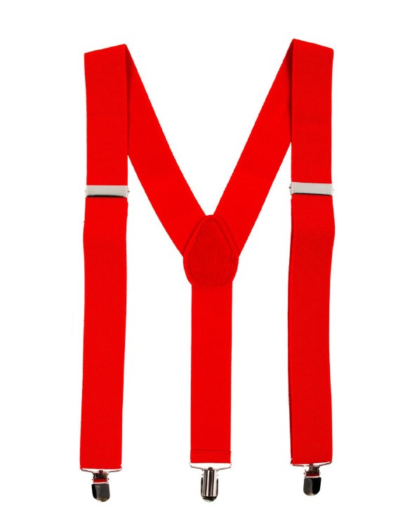 Suspenders Red