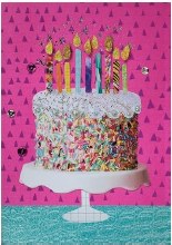 Birthday Card Cake w/ Jewels