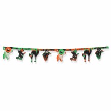 Vintage Halloween Character Banner 6ft