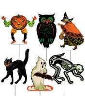 Vintage Halloween Yard Signs