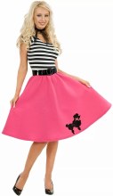 Poodle Skirt Buble Gum Med