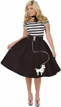 Poodle Skirt Black Large