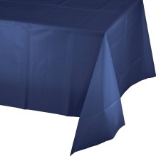 Navy Blue Plastic Tablecover