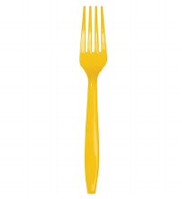 School Bus Yellow Forks 24ct