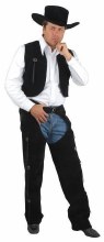Chaps & Vest Brown Suede l
