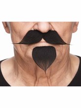 Beard/Mustache Pointed Black