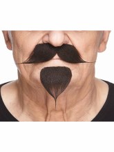 Beard/Mustache Pointed Black