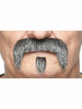 Mustache Horseshoe Tame Grey