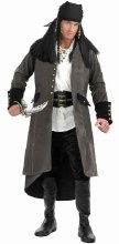 T.I. Pirate Suede Coat Blk L