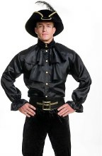 Pirate Captain Shirt Blk L