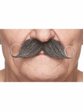 Swirl Moustache Grey