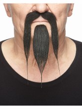 Beard/Mustache Fu Manchu Black