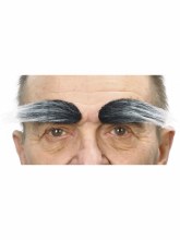 Bushy Eyebrows - Grey/White