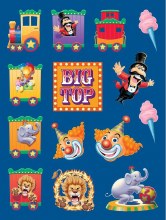 Big Top Birthday Stickers