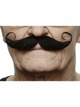 Mustache Handlebar Swirl Black