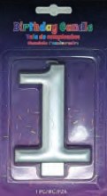 Candle Silver Number 1