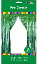 Foil Door Curtain Emerald