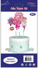 Cake Topper Pretty Girl 5ct