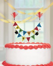 Grad Pick Banner Cake Decor