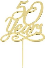 Cake Topper 50 Years Gold