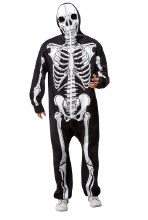 Skeleton Jumpsuit Zip Up L