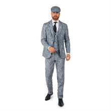 20's Gangster Grey Suit Medium