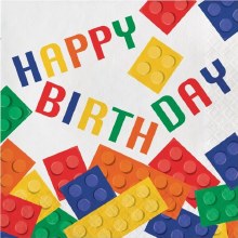 Block Party Birthday Lunch Napkins 16ct