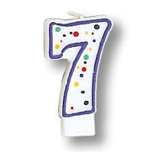Candle 7 Polka Dots