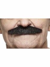 Chevron Mustache Black