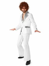 Disco Suit White Adult XLarge