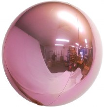 Pink Spheroid Mylar Helium Balloon • 10in.