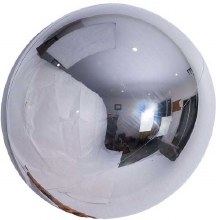 Silver Spheroid Mylar Helium Balloon • 10in.