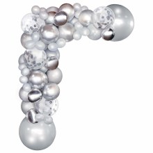 Balloon Garland Kit • 10ft. Silver Metallic