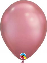 Pink, Mauve Chrome • 11in. Latex Helium Balloon