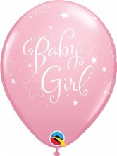 Pink, Baby Girl • Light Pink • 11" Latex Helium Balloon