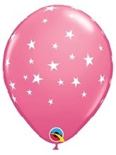 11in. Print Contempo Stars Latex Helium Balloon • ROSE