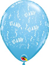 Blue, It's A Boy • 11" Latex Helium Balloon
