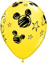 Mickey Mouse, Yellow • 11in. Latex Helium Balloon