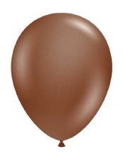 11in. Solid Neutral Brown Latex Helium Balloon