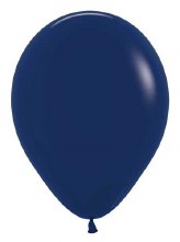 11in. Solid Blue Navy Latex Helium Balloon