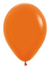 11in. Solid Orange Latex Helium Balloon