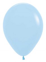 11in. Solid Blue Pastel Latex Helium Balloon