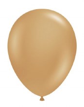 11in. Solid Neutral Gold Latex Helium Balloon