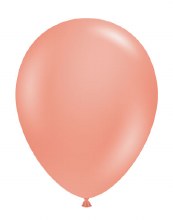 11in. Solid Pink Rose Gold Latex Helium Balloon