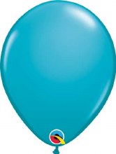 11" Solid Latex Helium Balloon • Blue, Teal Tropical
