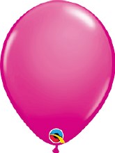 11in. Solid Pink Wild Berry Latex Helium Balloon